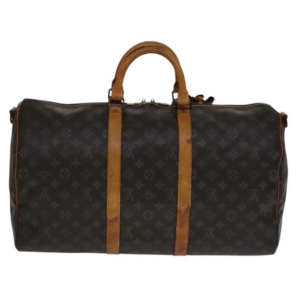 LOUIS VUITTON Monogram Keepall Bandouliere 50 Boston Bag M41416 LV Auth 110529 - Picture 2 of 16